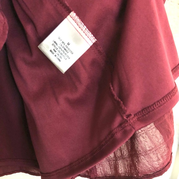 Mi Ami Wine Long Sleeve Wrap Dress - Picture 4 of 7